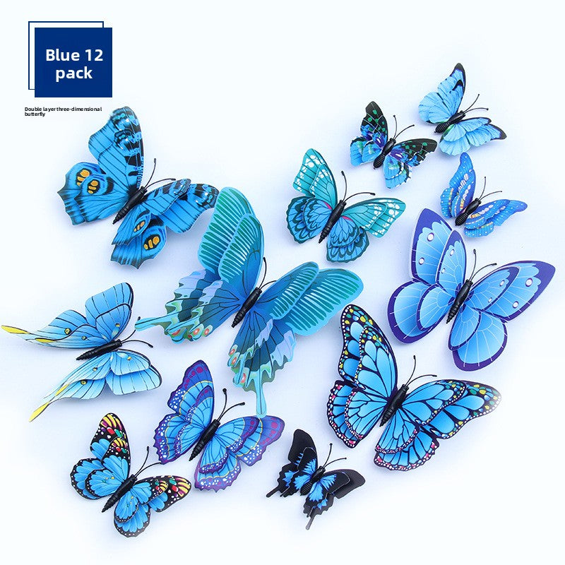 3D Double-Layer Butterfly Wall Stickers