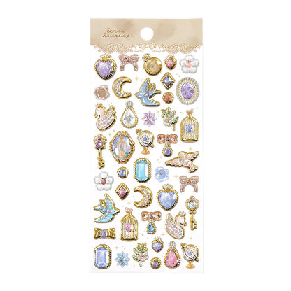 3D Embossed Crystal Stickers