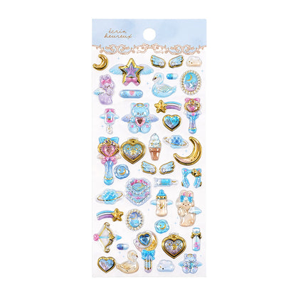 3D Embossed Crystal Stickers