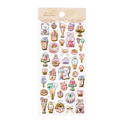 3D Embossed Crystal Stickers