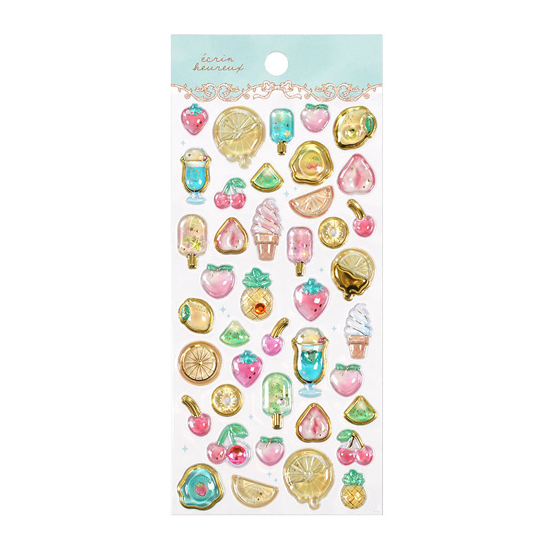 3D Embossed Crystal Stickers