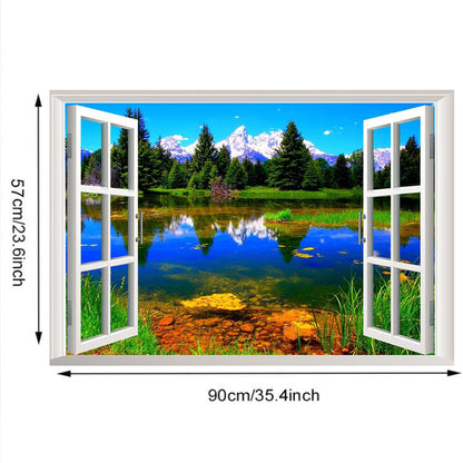3D Fake Window Scenery Wall Sticker