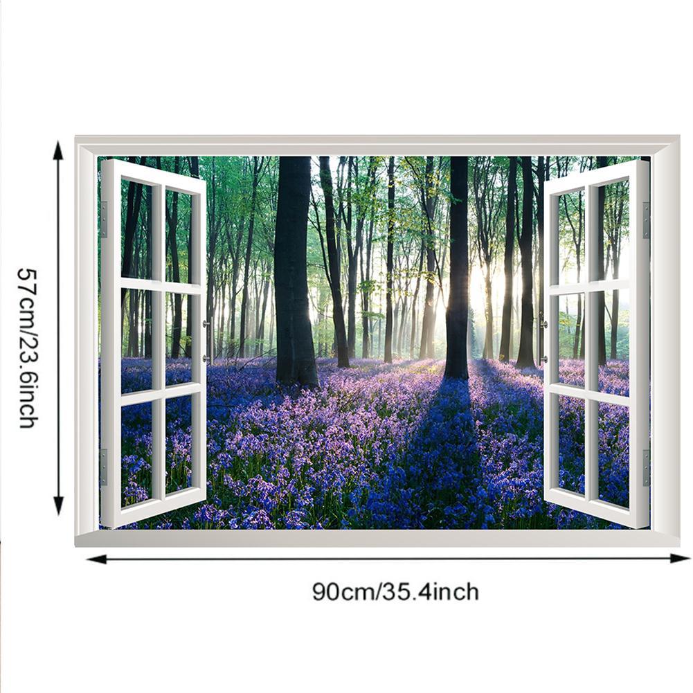 3D Fake Window Scenery Wall Sticker