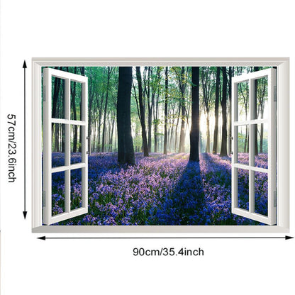 3D Fake Window Scenery Wall Sticker