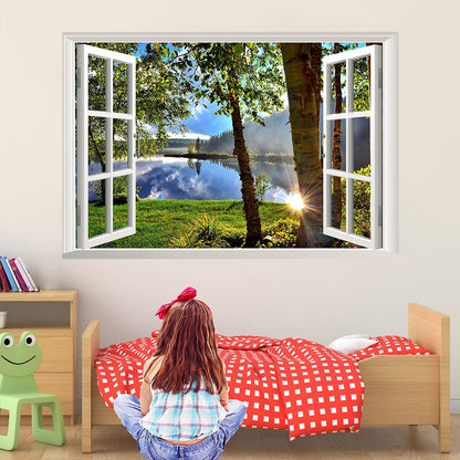 3D Fake Window Scenery Wall Sticker