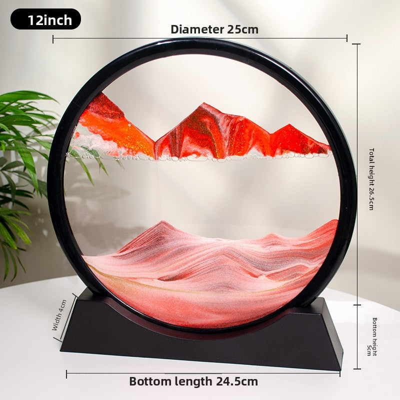 3D Flowing Sand Art Desktop Decoration