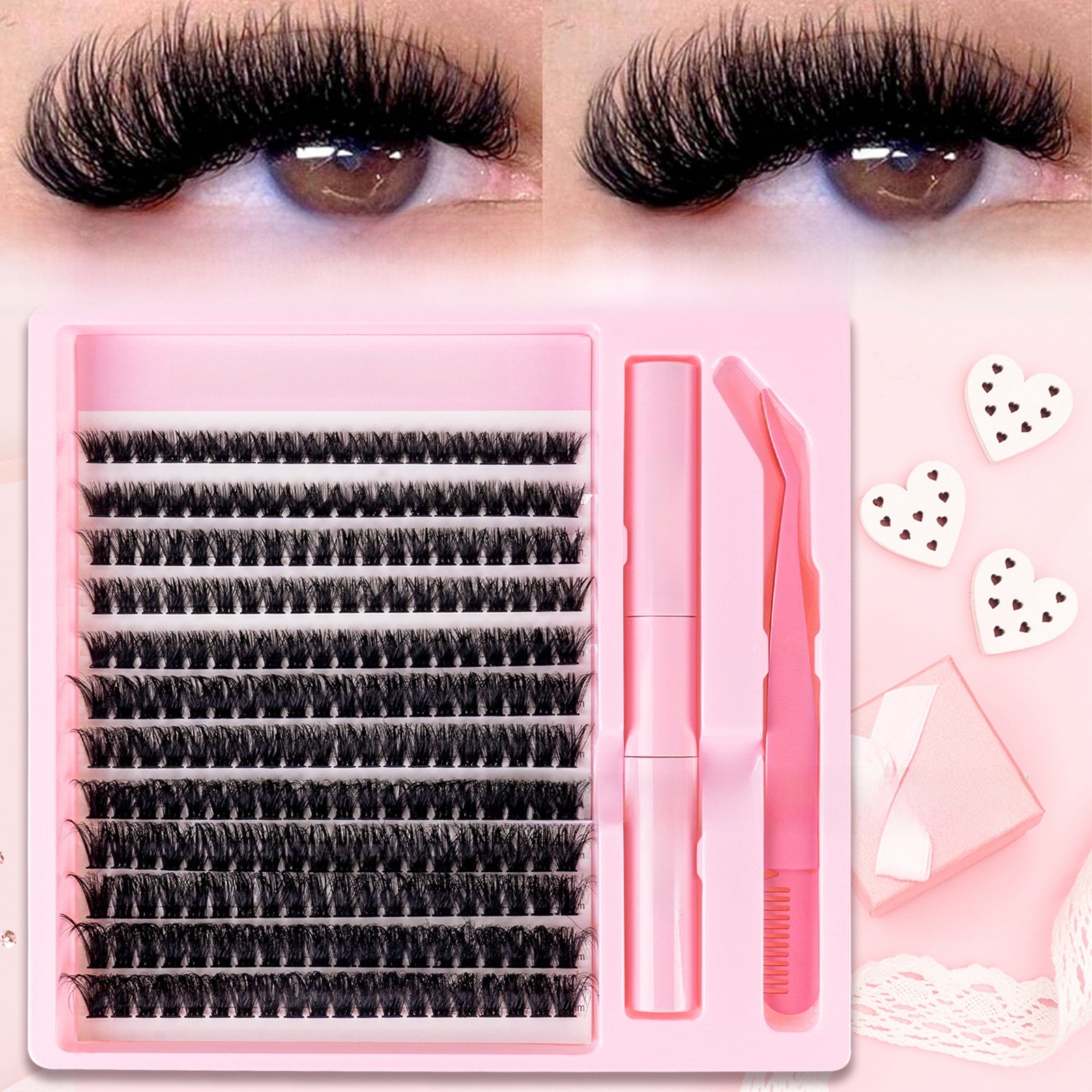 3D Fluffy False Eyelashes Single Cluster
