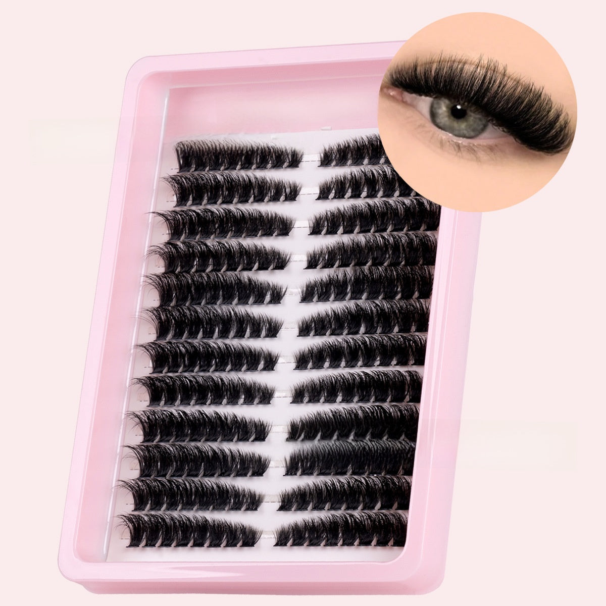 3D Fluffy False Eyelashes Single Cluster