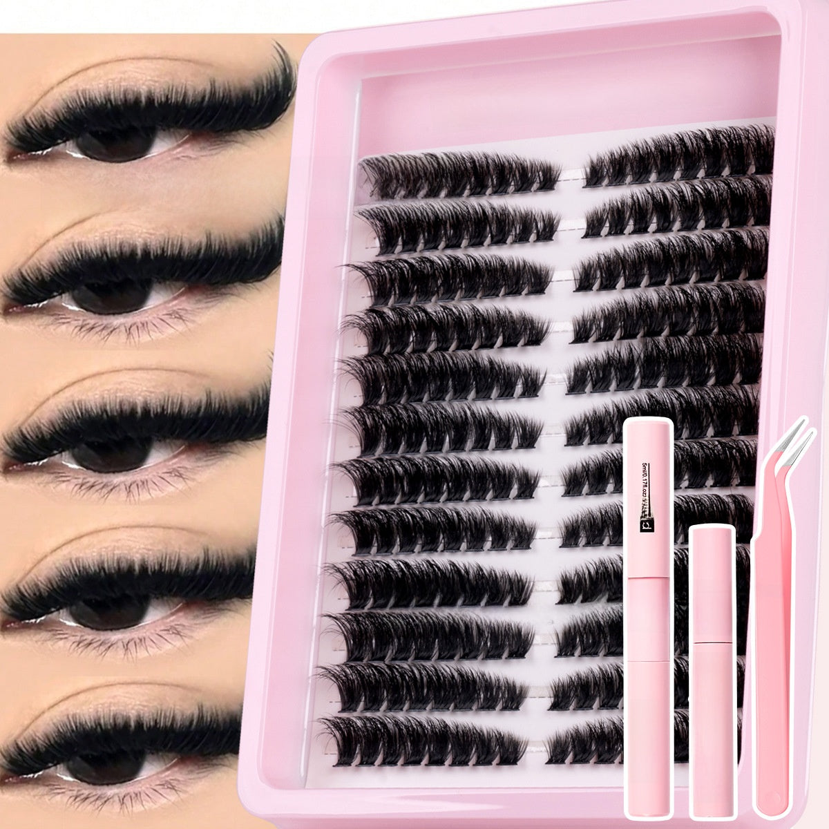 3D Fluffy False Eyelashes Single Cluster