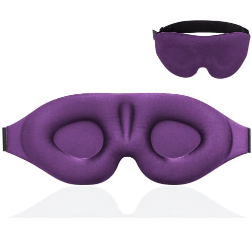 3D Full Blackout Sleep Eye Mask Soft Breathable for Night and Travel