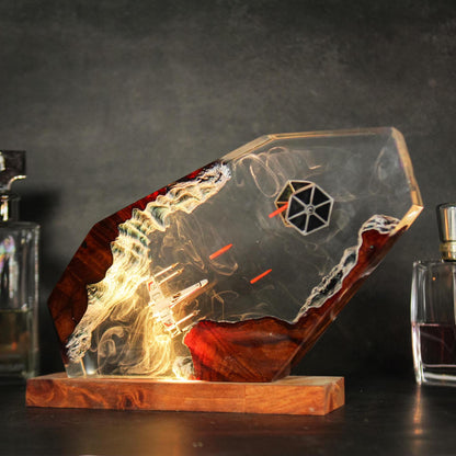 3D Galaxy Resin Star Lamp with LED Lights