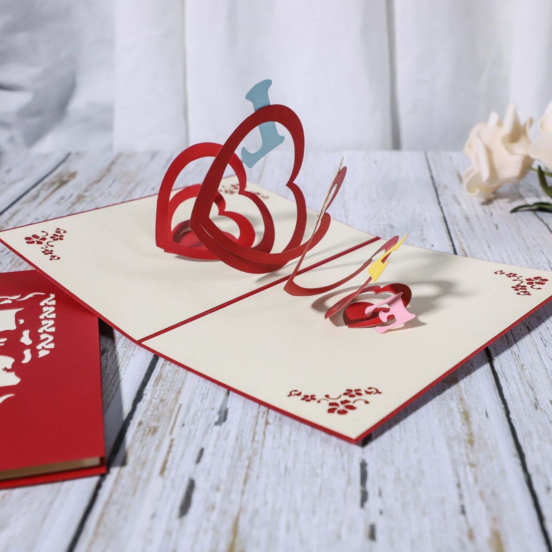 3D Greeting Cards Handmade Paper Carving