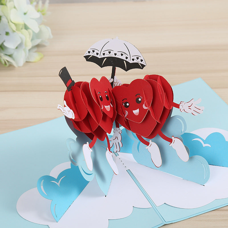 3D Greeting Cards Handmade Paper Carving