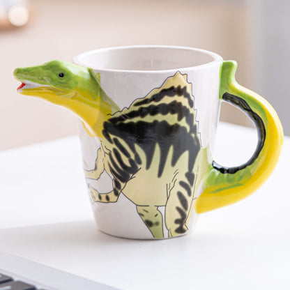 3D Hand-Painted Animal Ceramic Mug