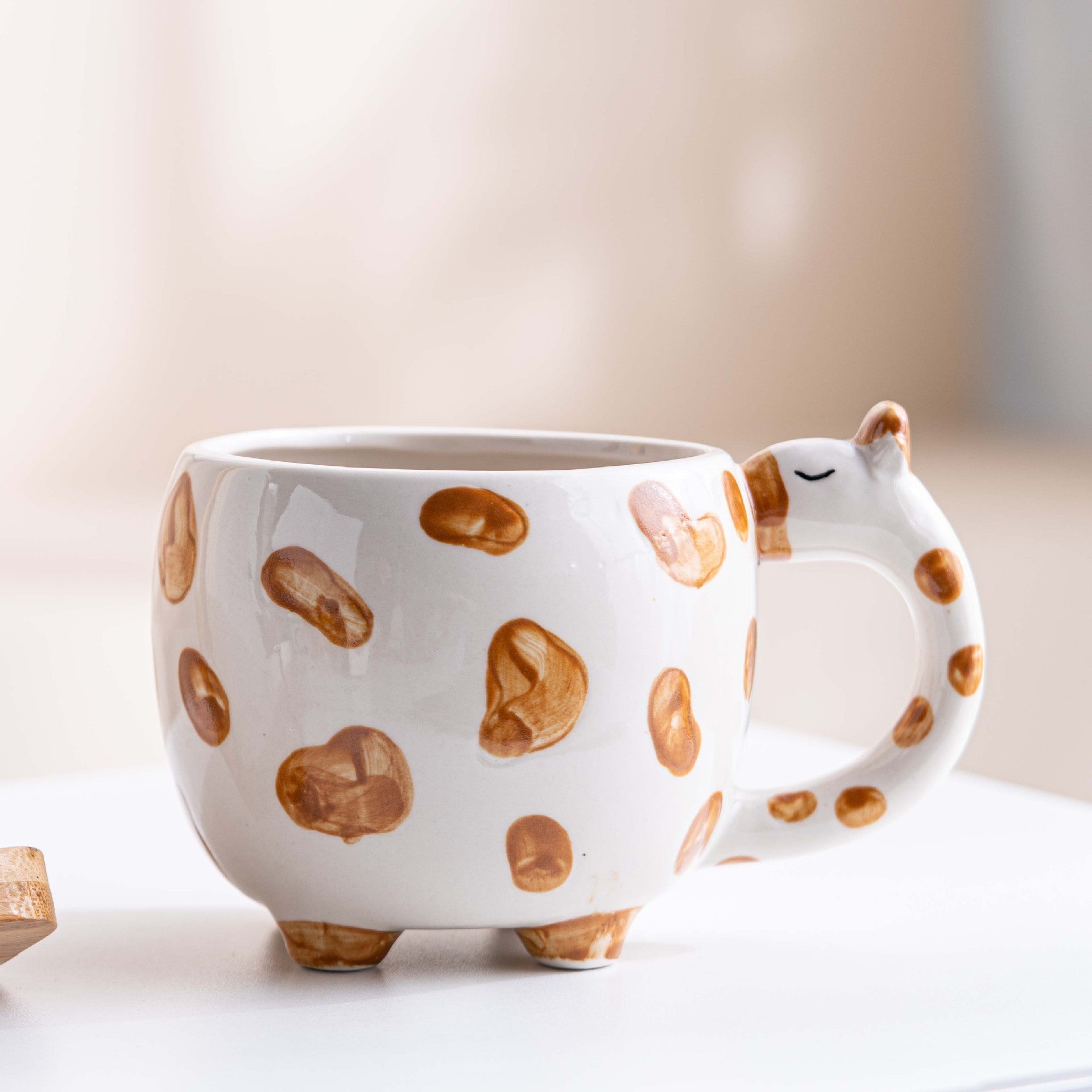 3D Hand-Painted Animal Ceramic Mug