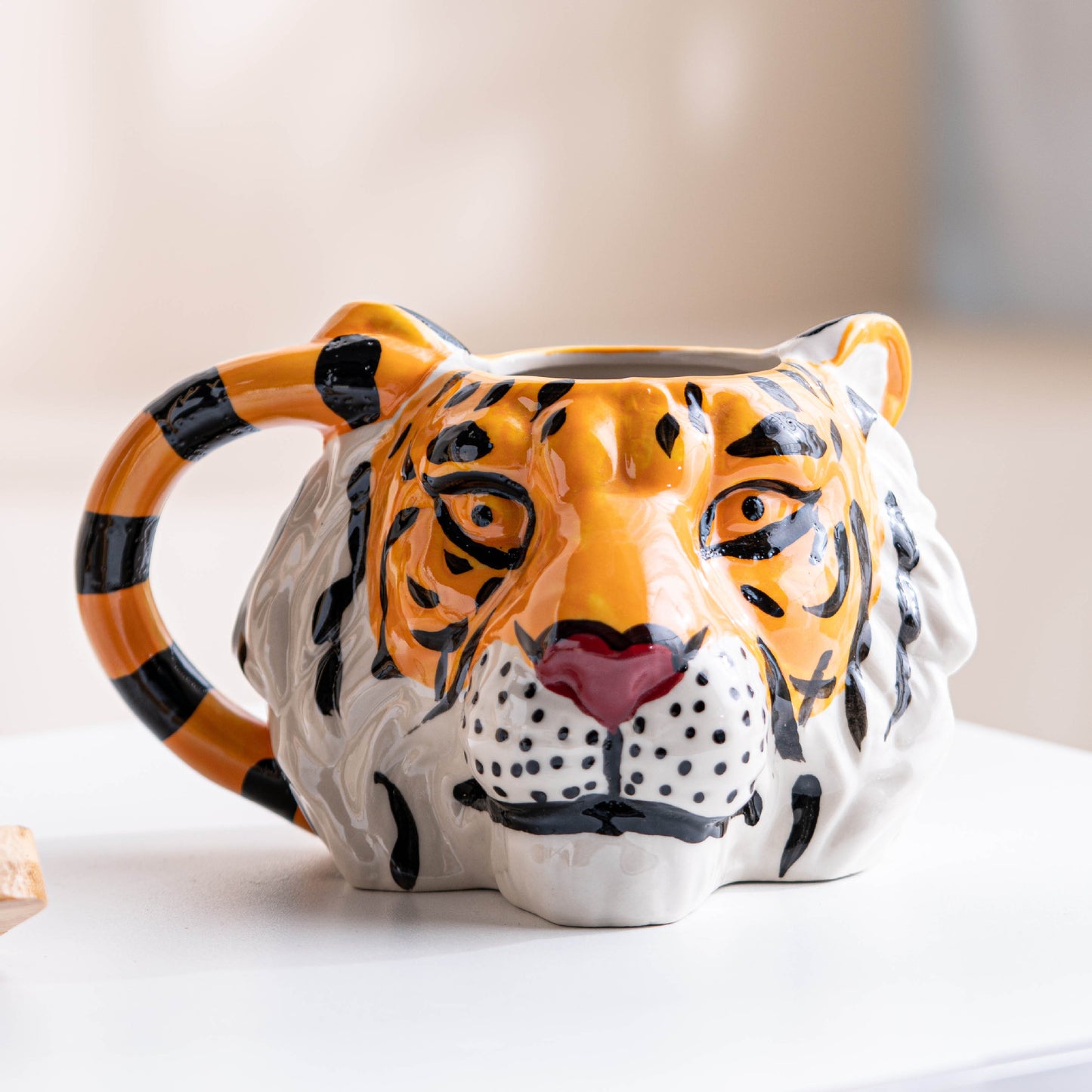 3D Hand-Painted Animal Ceramic Mug
