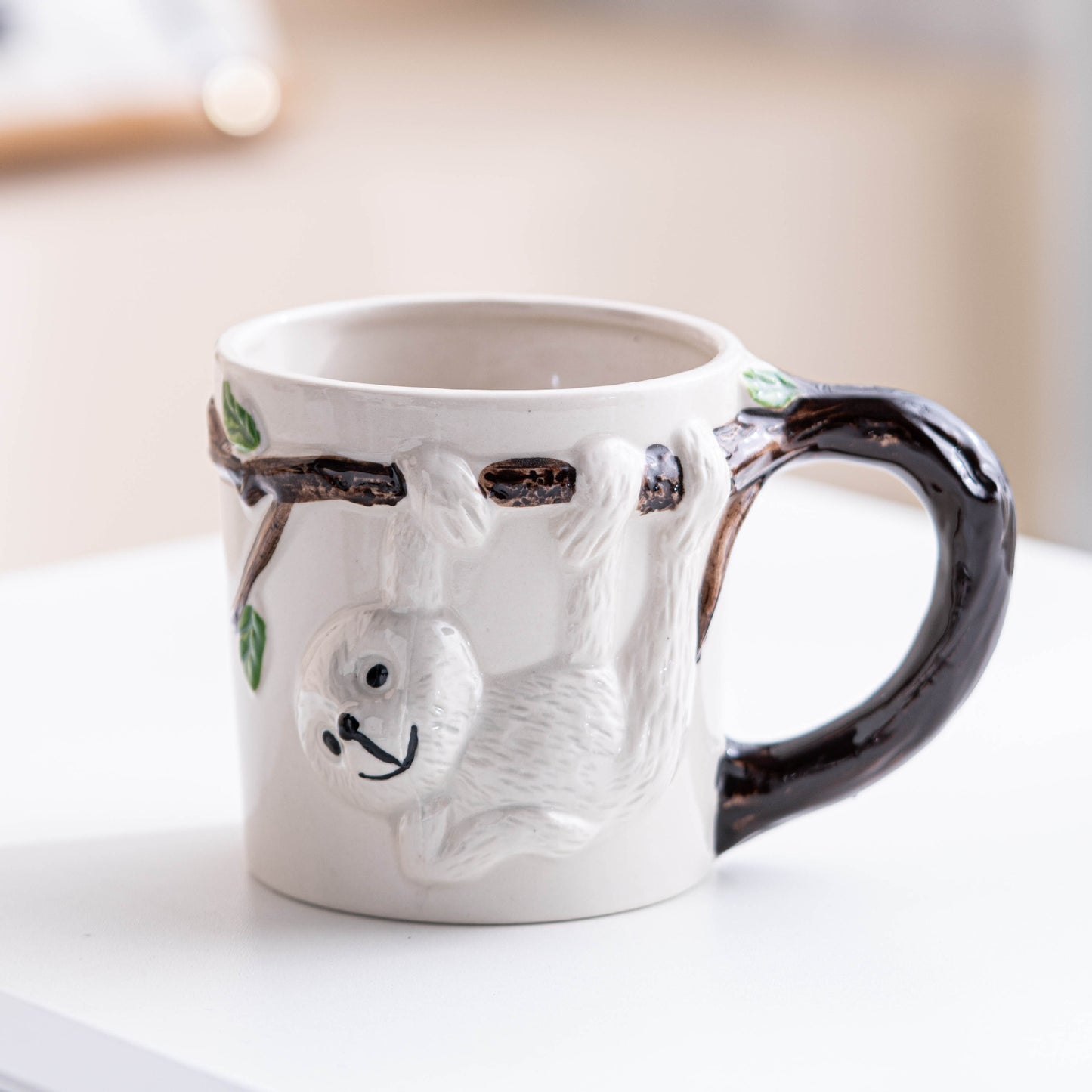 3D Hand-Painted Animal Ceramic Mug