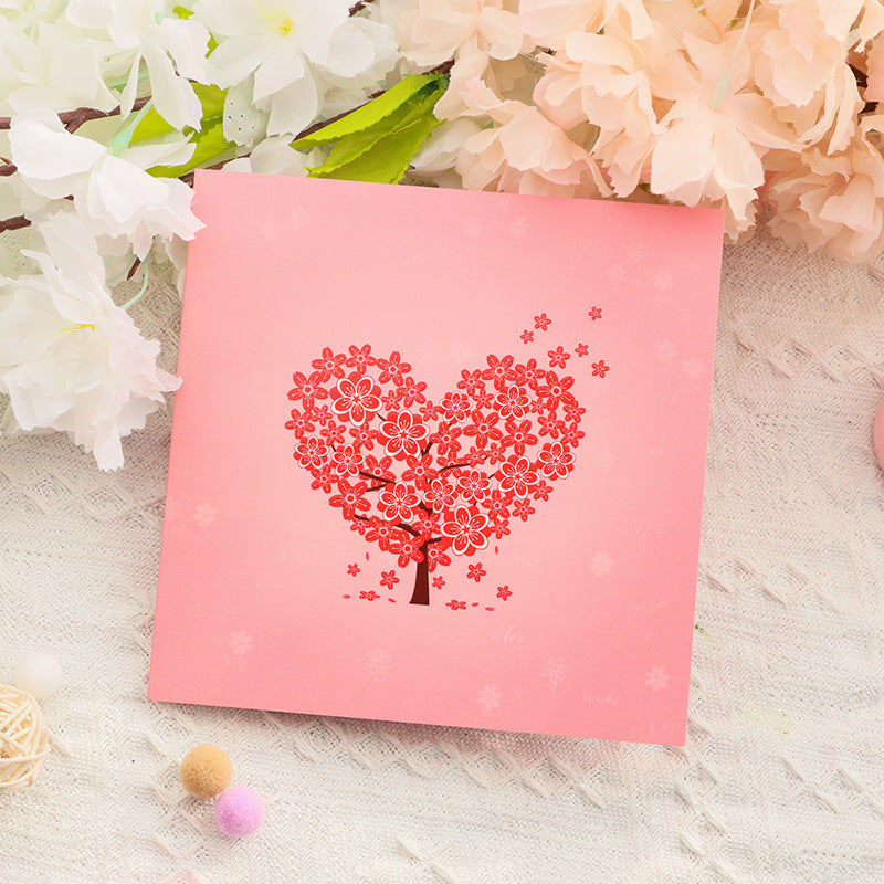 3D Handmade Paper Greeting Card for Mother's Day Christmas Valentine