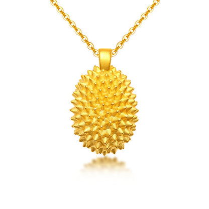 3D Hard Gold Pendant Necklace with Gift Box