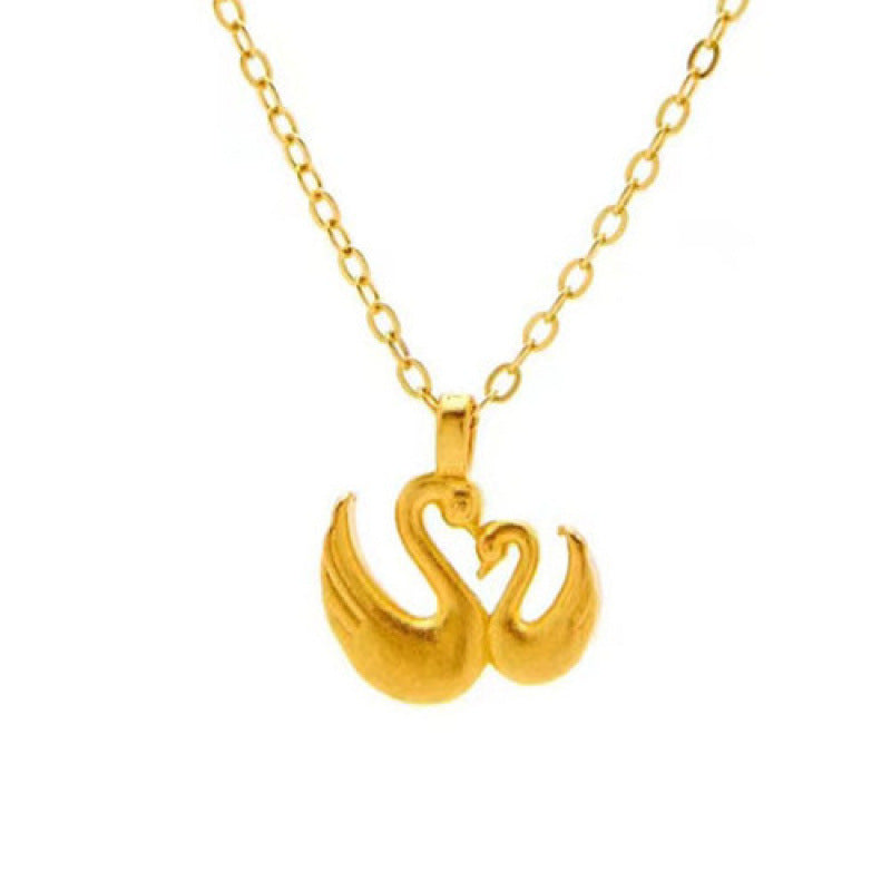3D Hard Gold Pendant Necklace with Gift Box