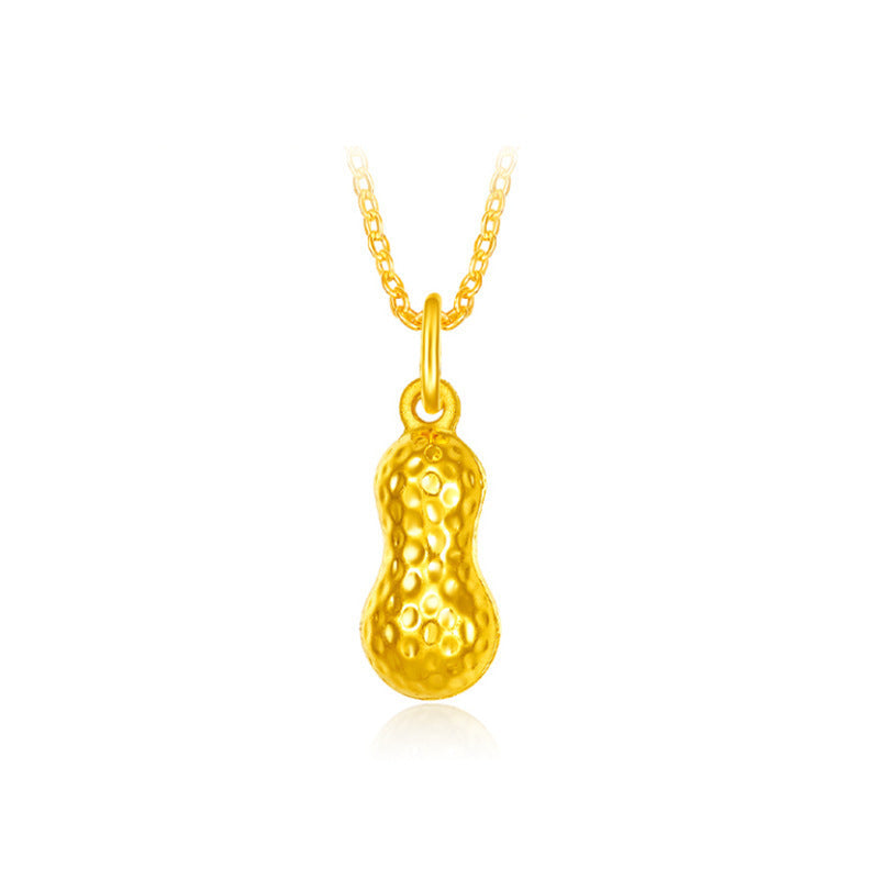 3D Hard Gold Pendant Necklace with Gift Box