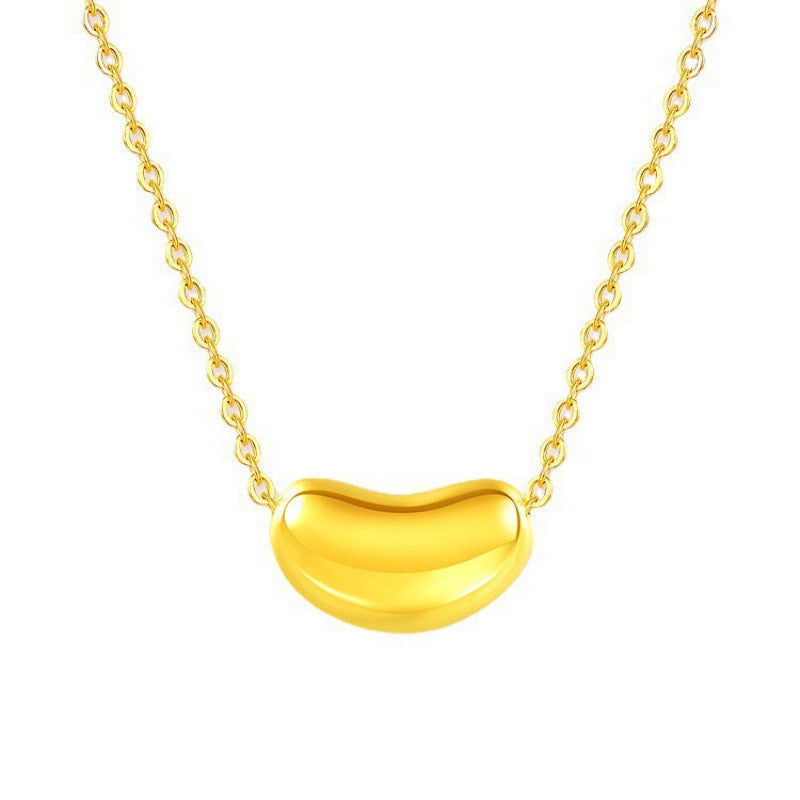 3D Hard Gold Pendant Necklace with Gift Box