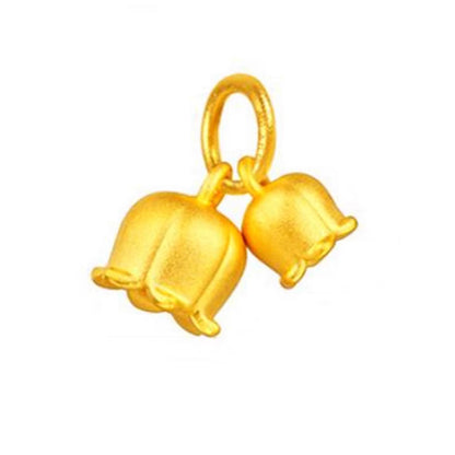 3D Hard Gold Pendant Necklace with Gift Box