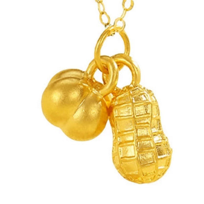3D Hard Gold Pendant Necklace with Gift Box