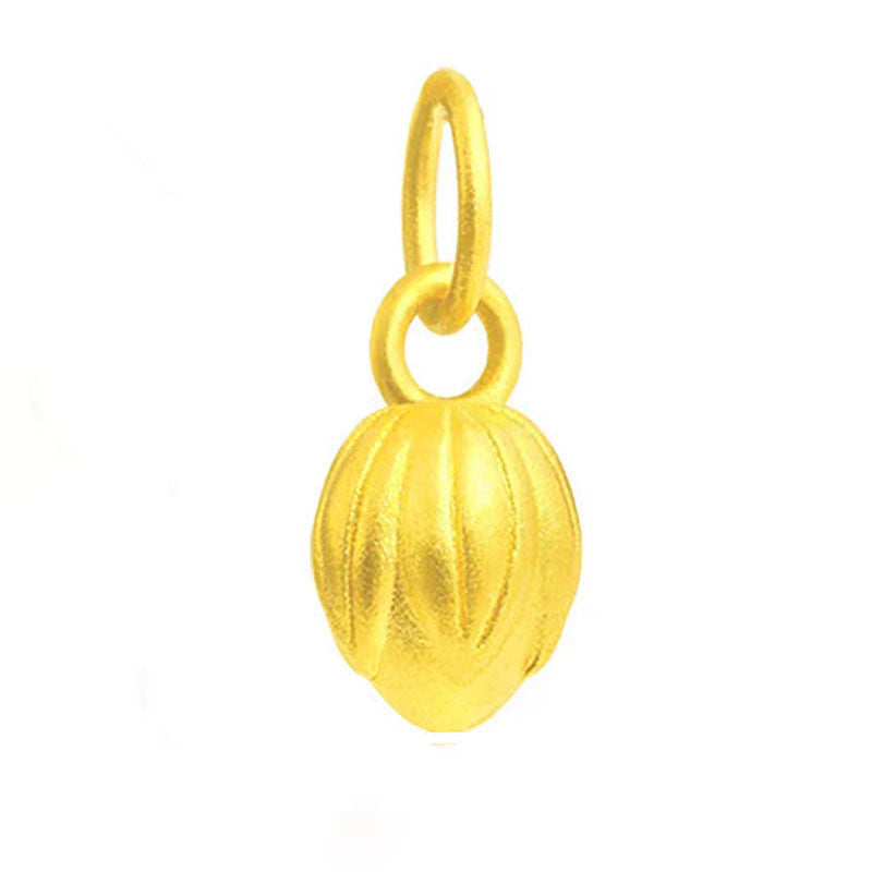 3D Hard Gold Pendant Necklace with Gift Box