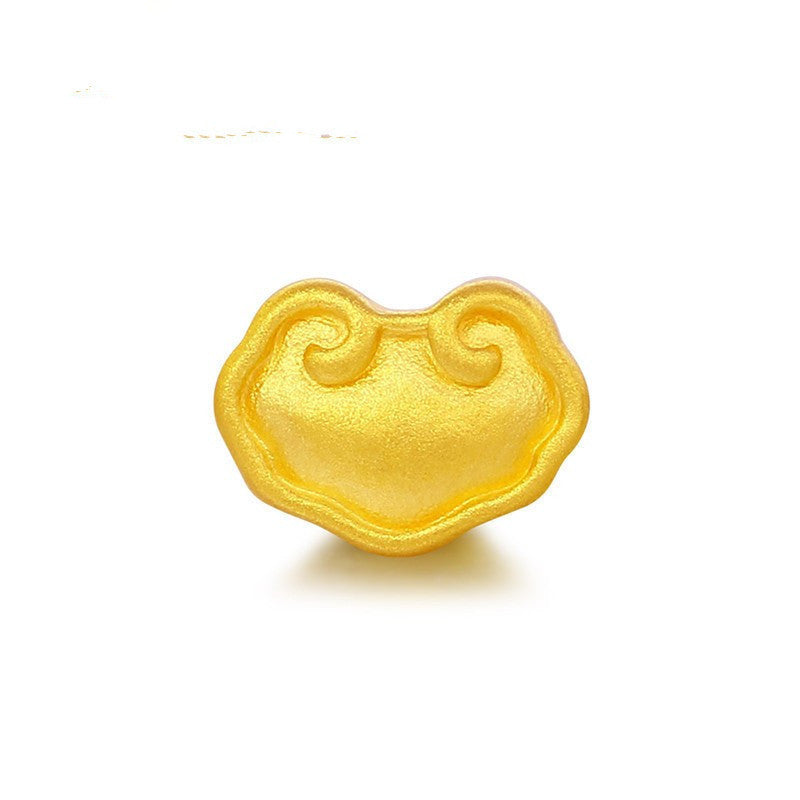 3D Hard Gold Pendant Necklace with Gift Box