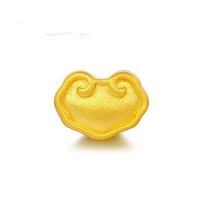 3D Hard Gold Pendant Necklace with Gift Box