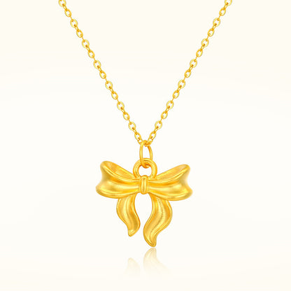 3D Hard Gold Pendant Necklace with Gift Box