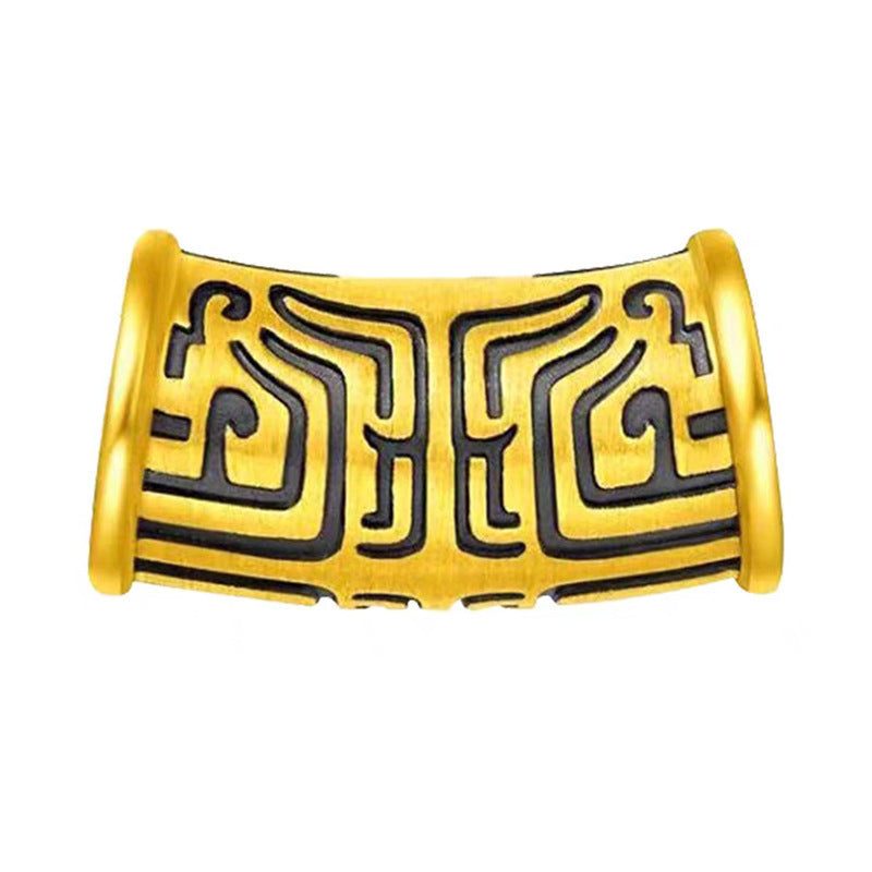 3D Hard Gold Pendant Necklace with Gift Box