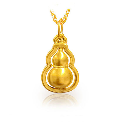 3D Hard Gold Pendant Necklace with Gift Box