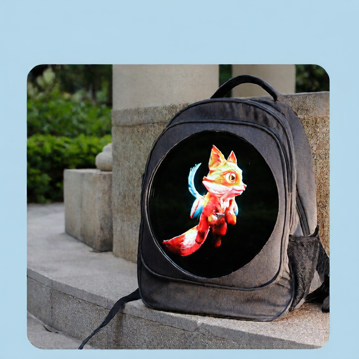 3D holographic backpack