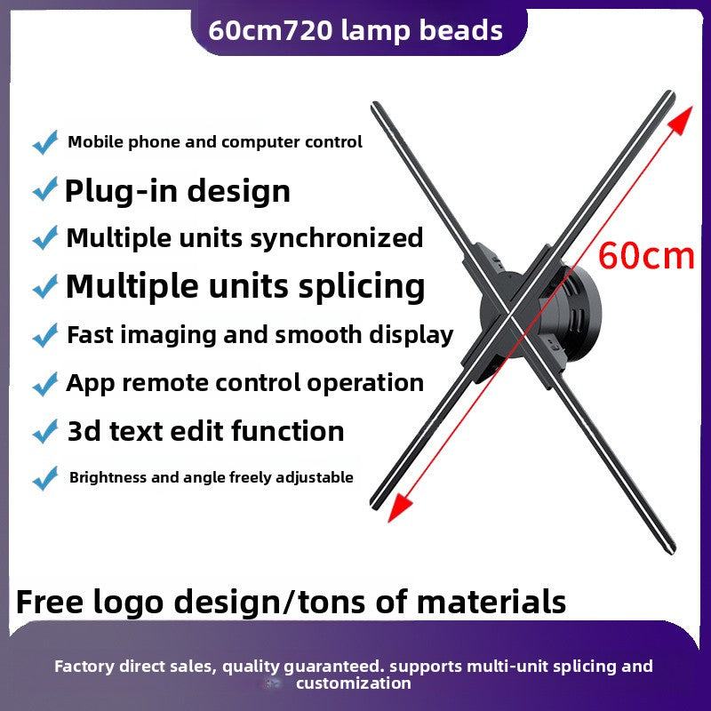 3D Holographic Display Fan Advertising Projector