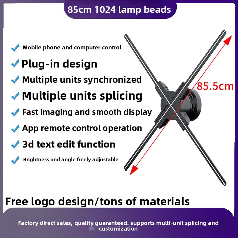 3D Holographic Display Fan Advertising Projector