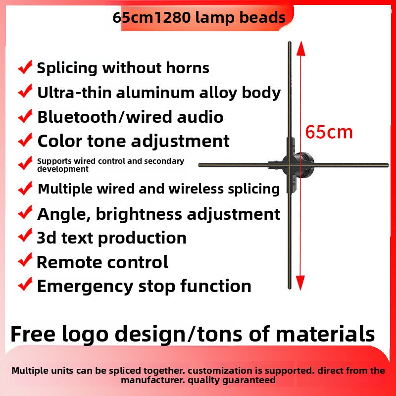 3D Holographic Display Fan Advertising Projector