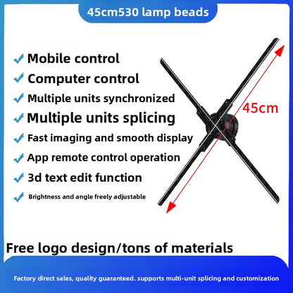 3D Holographic Display Fan Advertising Projector