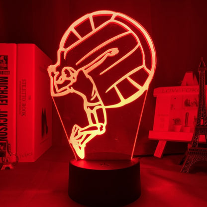 3D Illusion Sports Ball LED Night Light with Color Changing
