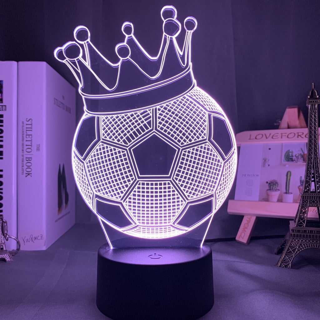 3D Illusion Sports Ball LED Night Light with Color Changing