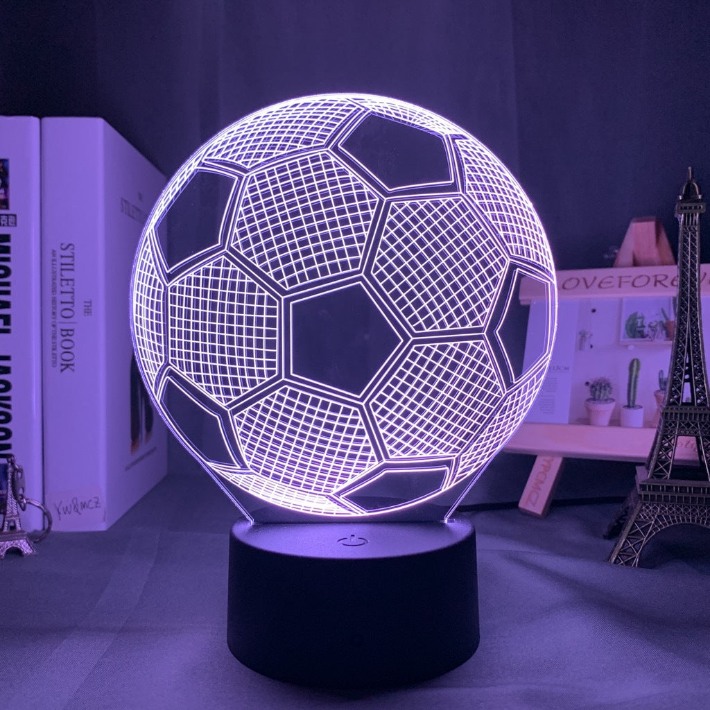 3D Illusion Sports Ball LED Night Light with Color Changing