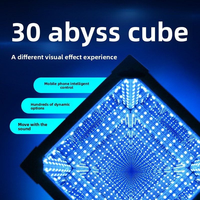 3D Infinity Cube LED Atmosphere Lamp