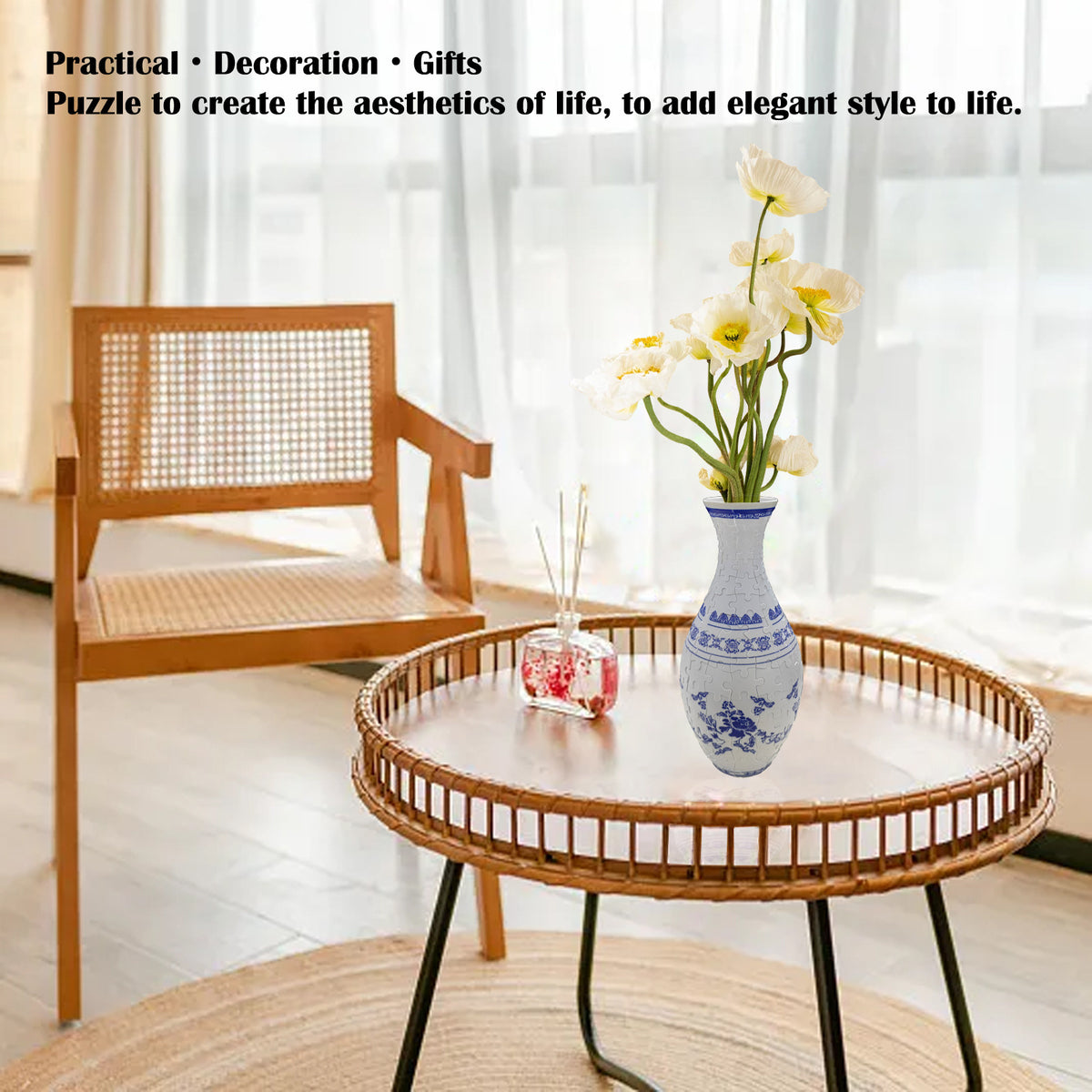 3D jigsaw vase