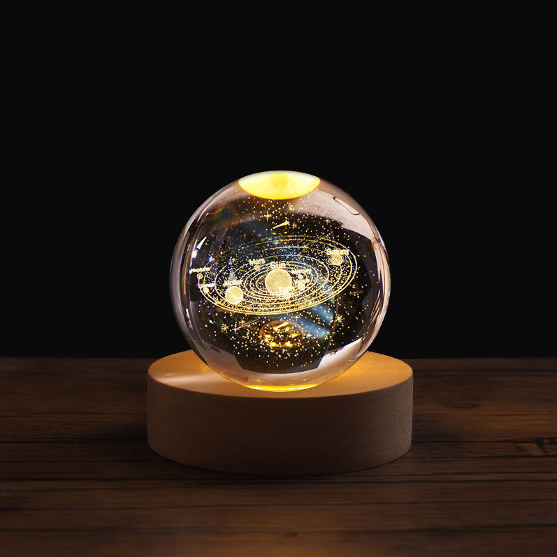 3D Laser Crystal Night Light
