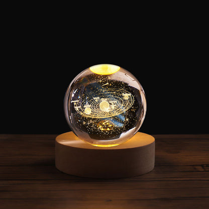 3D Laser Crystal Night Light