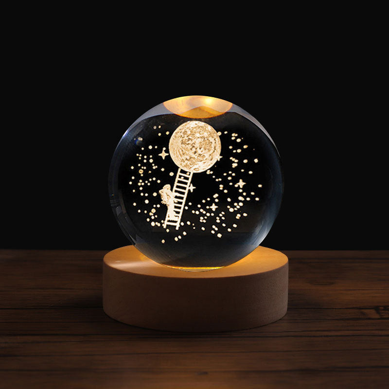 3D Laser Crystal Night Light