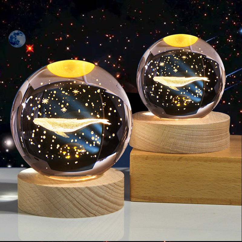 3D Laser Crystal Night Light