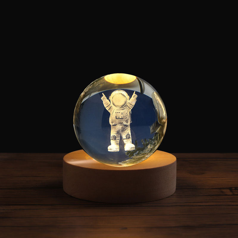 3D Laser Crystal Night Light