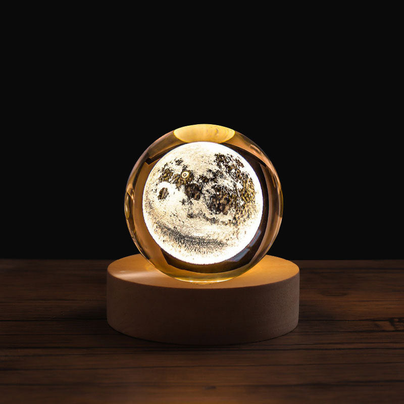 3D Laser Crystal Night Light